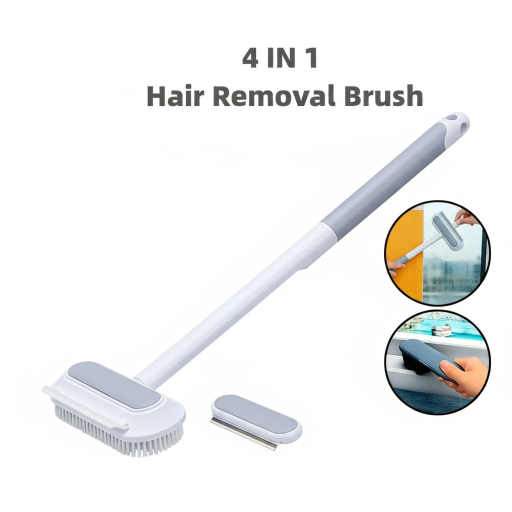 4-in-1 Pet Hair Remover & Cleaning Brush